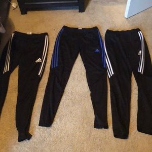 3 Pairs Adidas Soccor Pants (Blue, White)